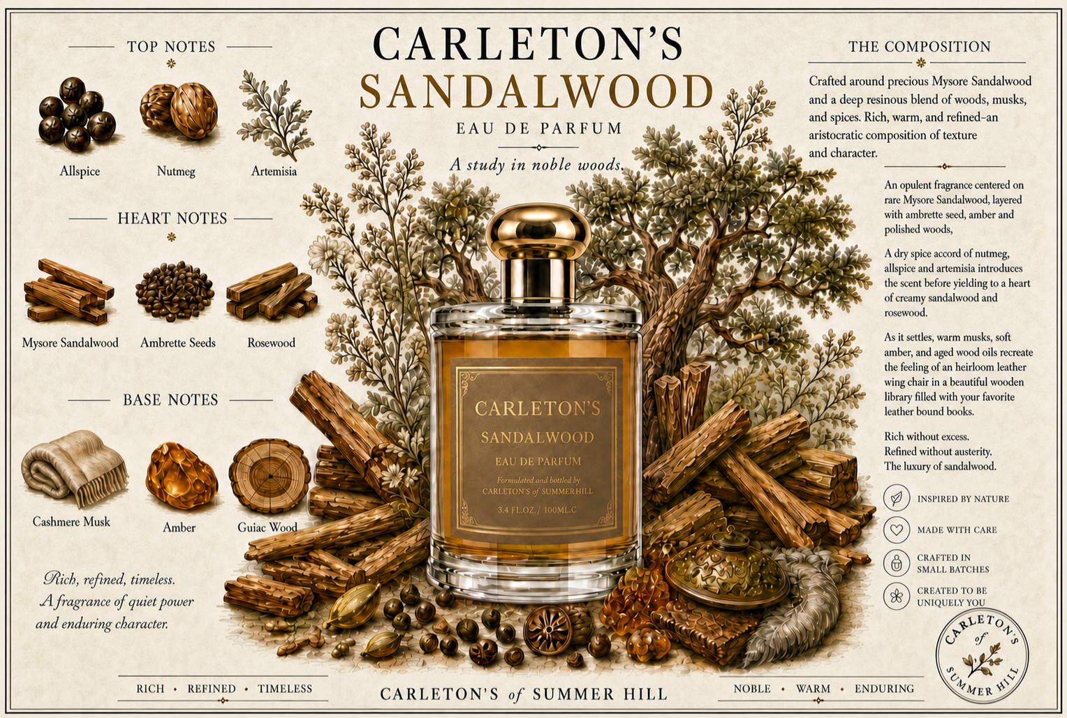 Sandalwood, 100ml | 3.4oz